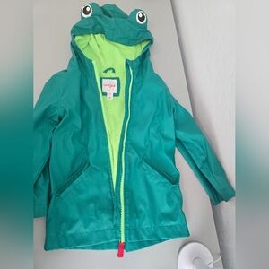 Cat & Jack Teal Jacket with Lime Green Interior